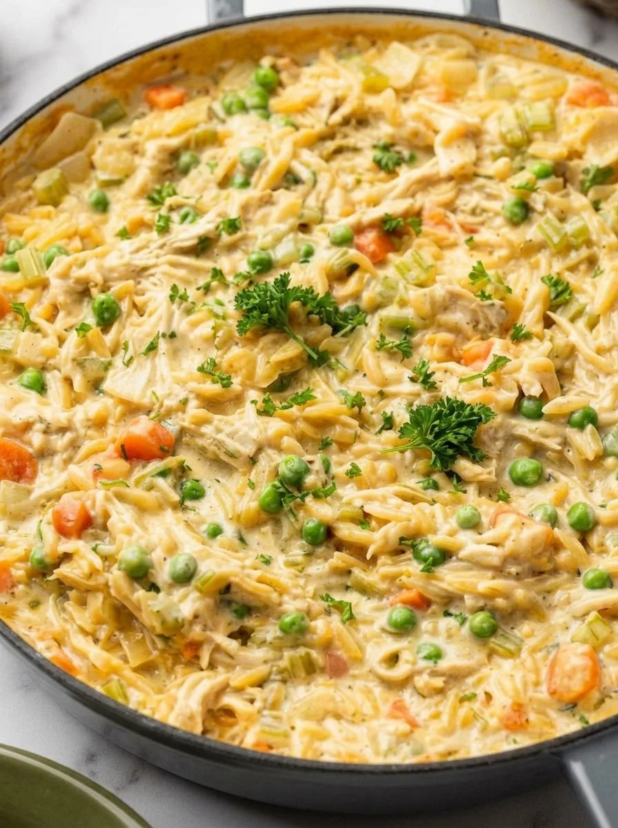 Step 3 — Chicken Pot Pie Orzo