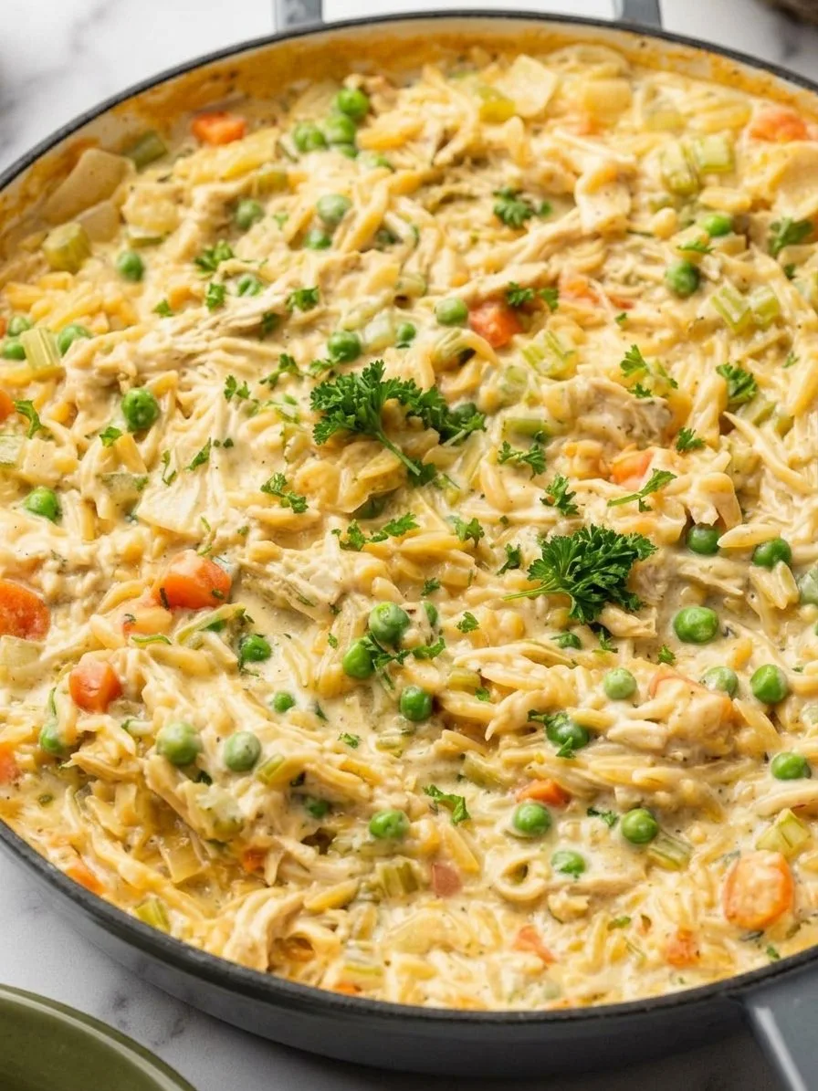 Chicken Pot Pie Orzo