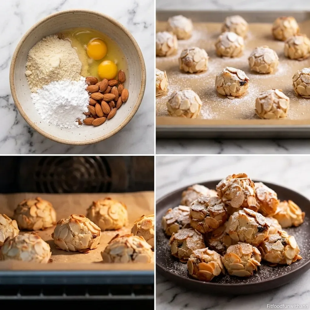 Italian Almond Cookies (Ricciarelli) - Soft & Chewy Treats — Step 2 Step 2 — Italian Almond Cookies (Ricciarelli) - Soft & Chewy Treats