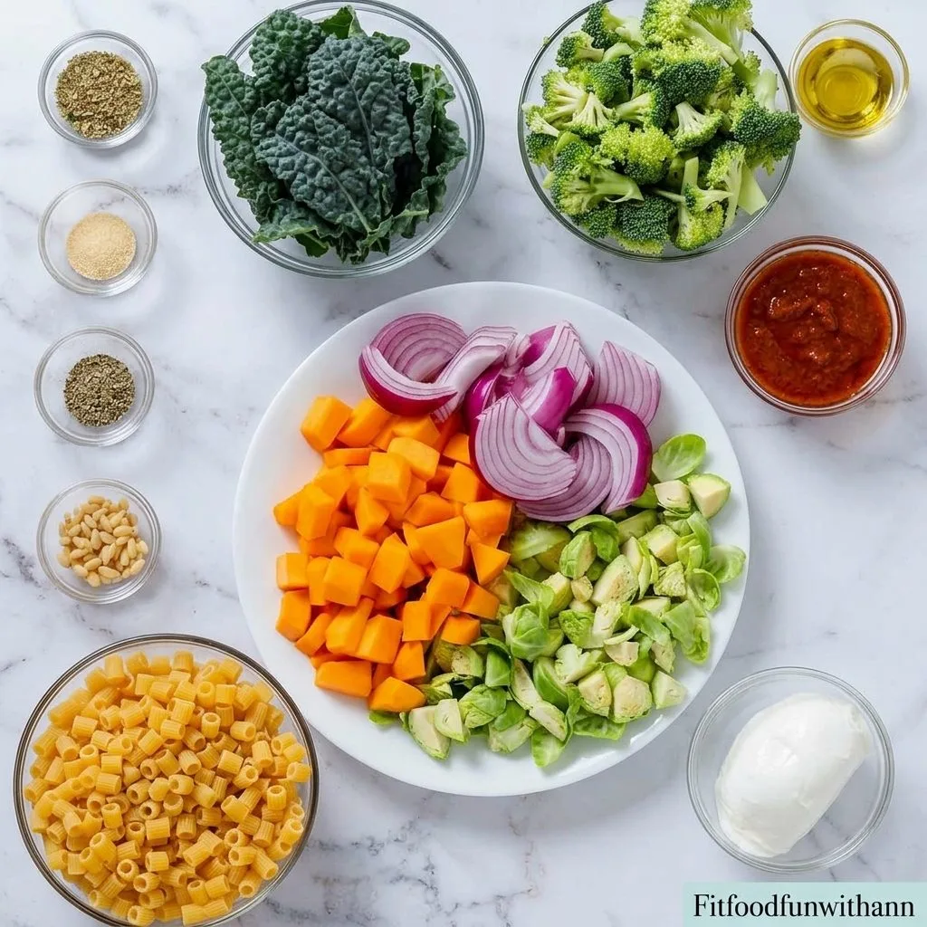 Roasted Vegetable Fall Pasta Salad with Caramelized Flavor