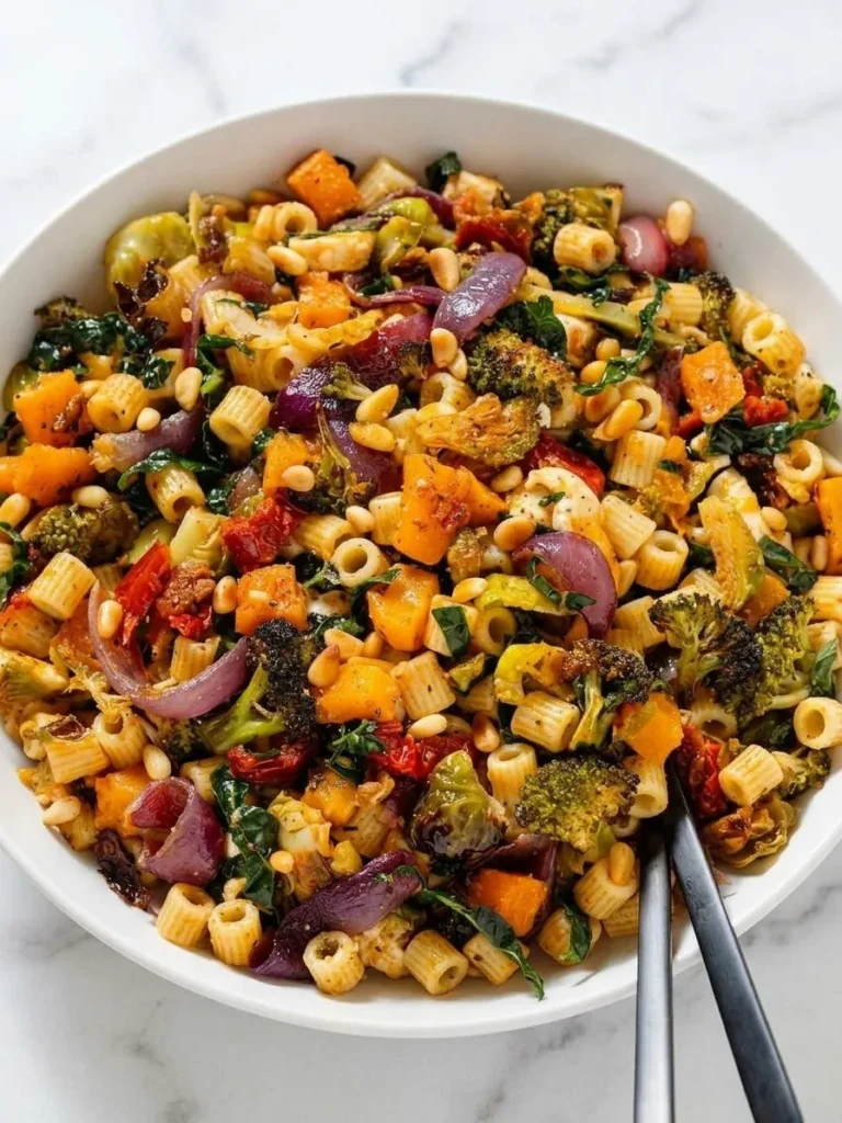 Roasted Vegetable Fall Pasta Salad