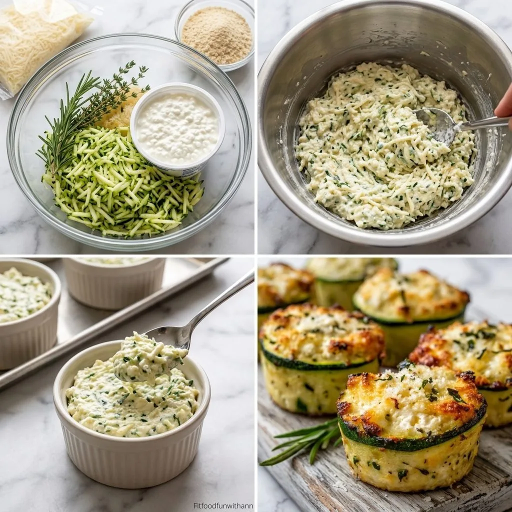 Step 2 — Zucchini Cottage Cheese Parmesan